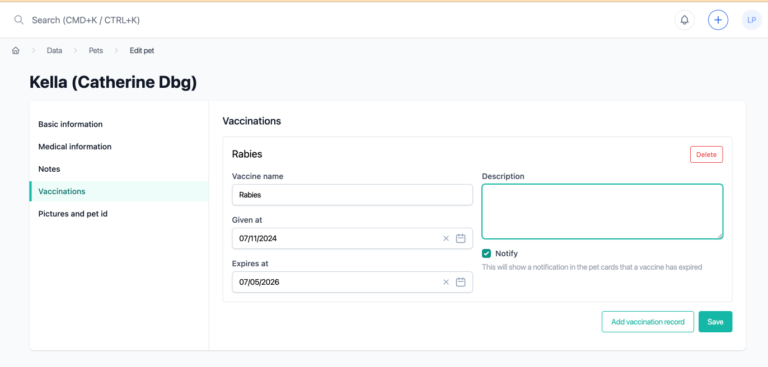 vaccination tracking